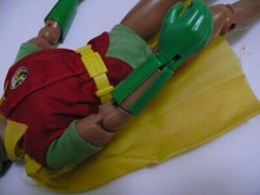 VINTAGE SUPERMAN / BATMAN / ROBIN 12″ TALL ACTION FIGURES – INTACT & COMPLETE