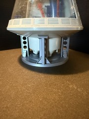 3D Printed Custom Stand for Vintage Gi Joe Space Capsule-Silver Metallic