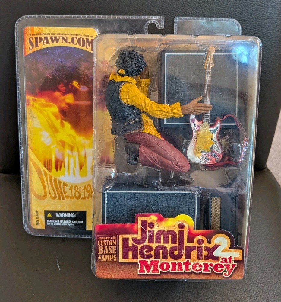 Jimi Hendrix at Monterey Pop Festival Action Figure McFarlane Toys New Old Stock