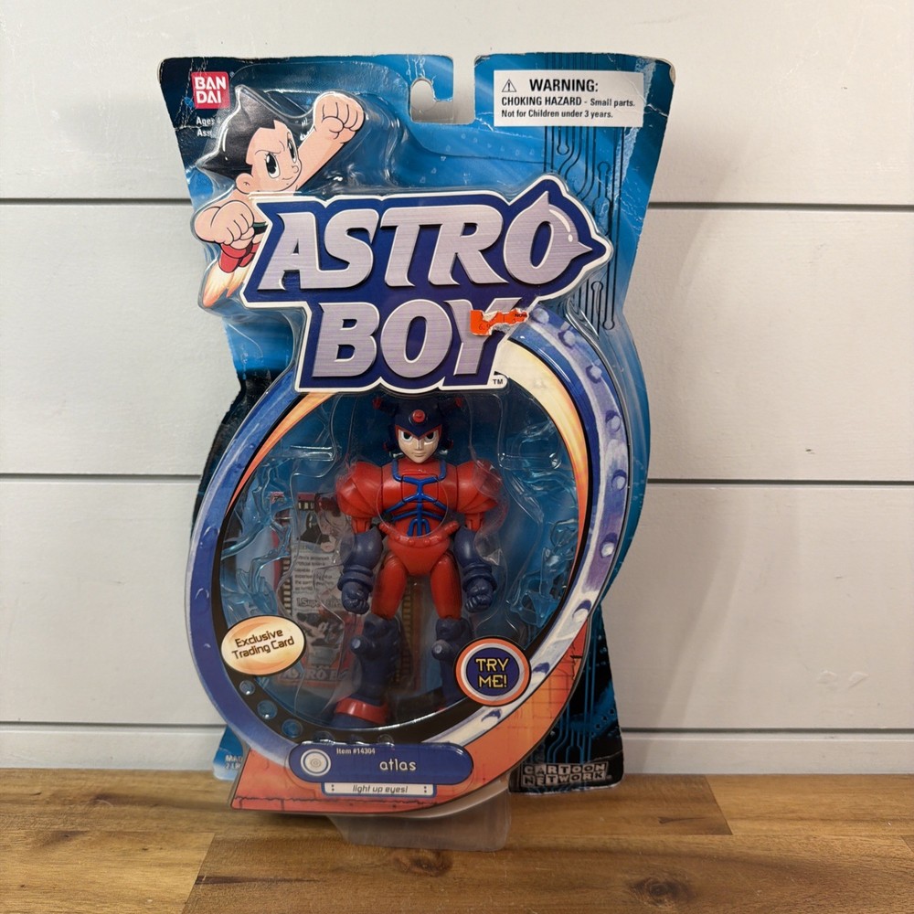 NEW VINTAGE 2004 BANDAI ASTRO BOY ATLAS ACTION (Pakage wear) Ships Fast!