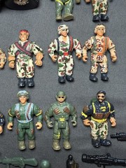 Military Muscle Men 1993 Original San Francisco Toymakers LOT W/ Weapons Hummer