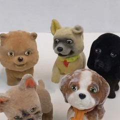 Puppy In My Pocket Dog Figure Lot MEG Mini Toy Figures Collectible Set 9