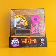 ZURU Mini Brands Vinyl Really Works Mini Record Player K-Pop ROSÉ APT. Set 3+
