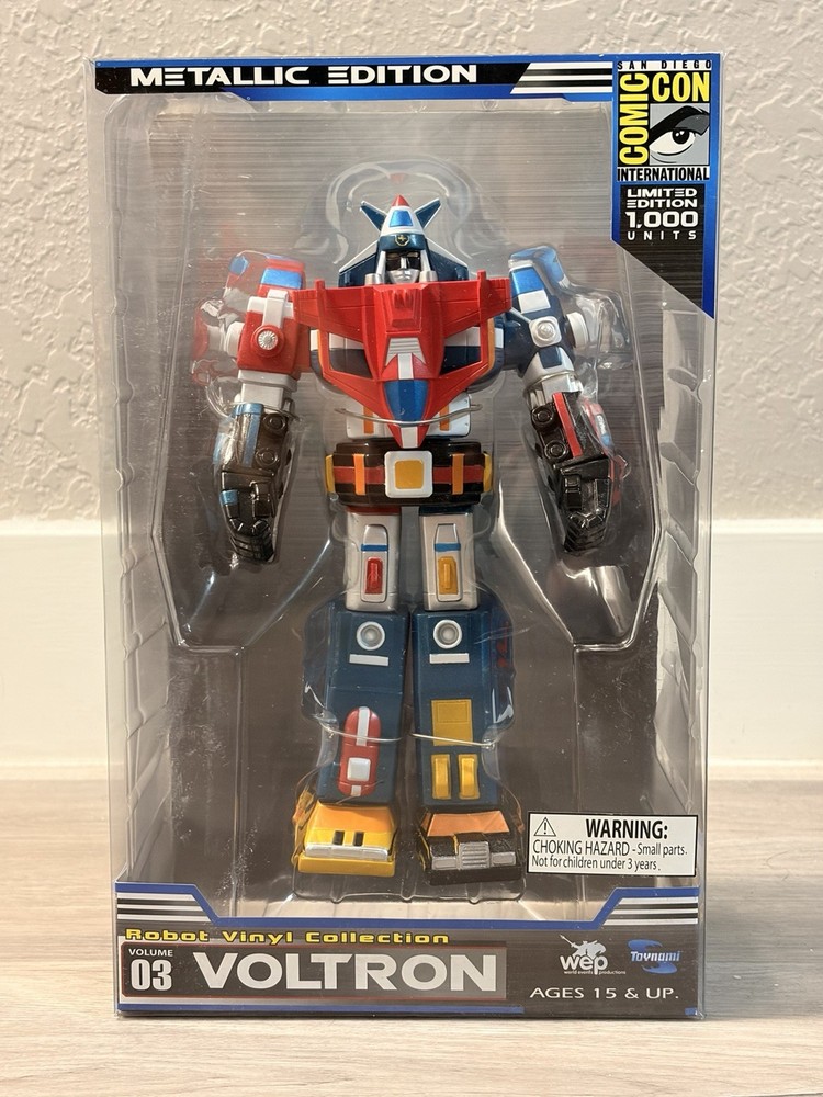 Toynami Voltron Robot Vinyl 2009 SECC Metallic Edition LE 1000 NIB RARE VHTF