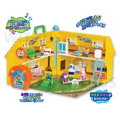Happy Pororo House Play Set with Furniture Kids Toy House – Tracking 뽀로로하우스