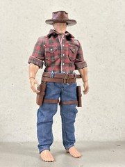 PB-WOLCOW-SET: 1/12 Cowboy outfit set for 6″ muscular body figure