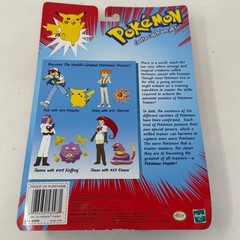 Vintage Pokemon Trainers Ash Ketchum with #25 Pikachu Figure 1999