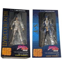 Medicos Super Action Statue JoJo Bruno Bucciarati & S.F. Figure Set Japan NEW