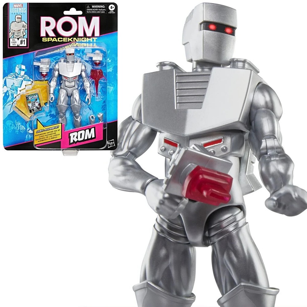 Marvel Legends Rom The Space Knight with ROM Mini-Comic action figure In Hand