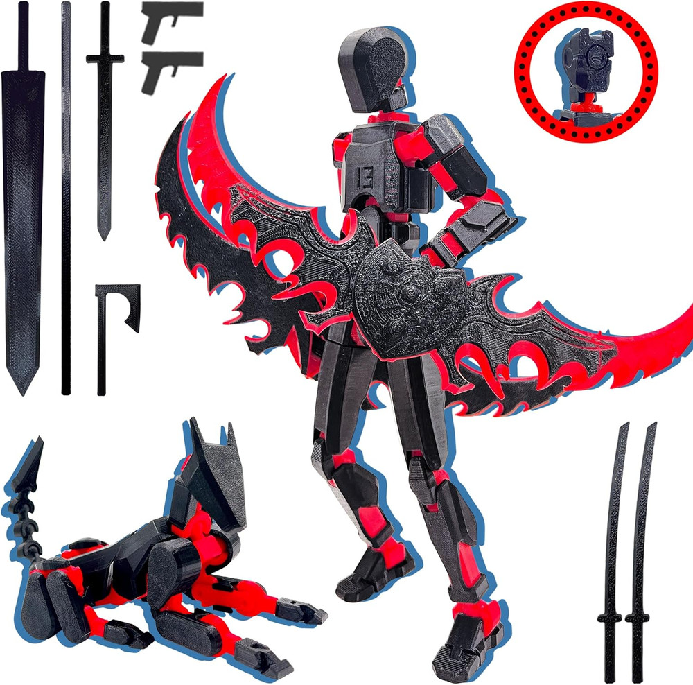 T13 3D Action Figure Set (Assembly Completed),Dummy Robot Titan 13 Action Figure