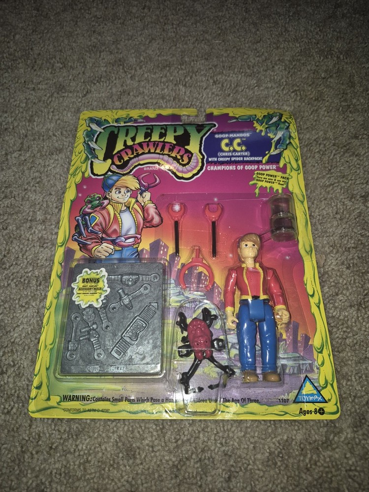 Creepy Crawlers Goop-Mandos C. C. Chris Carter Action Figure Toymax 1994 New
