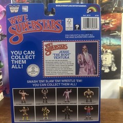 LJN WWE Superstars Series 2 Jesse The Body Ventura Blue Card Variant By Mattel