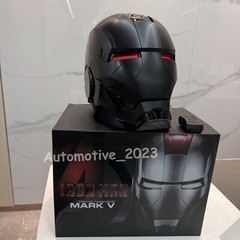 Autoking Iron Man Full Black Helmet MK5 1/1 Voice-controlled Mask Cosplay Prop