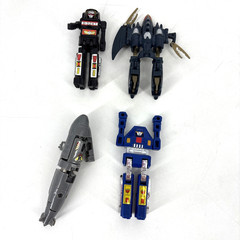 Vintage Transformers Gobots Bandai Toy Lot Pincher Dive Dive Machine Robo Tank