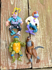 Teenage Mutant Ninja Turtles TMNT 80’s & 90’s Action Figures Lot Of 4 Scumbag