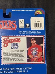 LJN WWE Wrestling Superstars John Cena Figure Blue Card Signed Target Exclusive