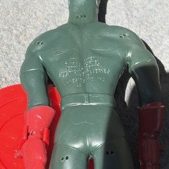 Vintage Lakeside Captain America Super Flex Action Figure and Shield 1966 Marvel