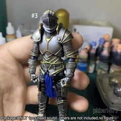 Premium 1/18 Knight Man Head Sculpt Soldier Head For 3.75″ bfs joytoy Figure