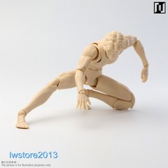 US Mirrfig 1/12 MF001 Pale Skin 16.2cm Jointed 6″ Male Figure Head Body Toys