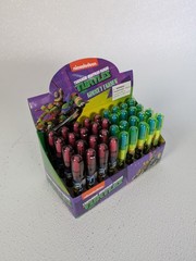 Teenage Mutant Ninja Turtles Rocket Eraser Full Retail Box 36 Count Nickelodeon