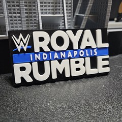 WWE Mattel Royal Rumble Indianapolis 2025 Logo Accessory