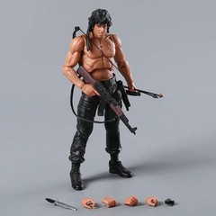 NECA Rambo SDCC 2015 Force Of Freedom Action Figure Doll Handmade Model Toy