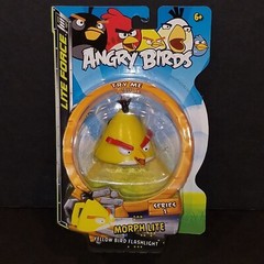 Angry Birds Morph Lite Flashlight 3 Figure Set Lite Force Black Red Yellow Bird
