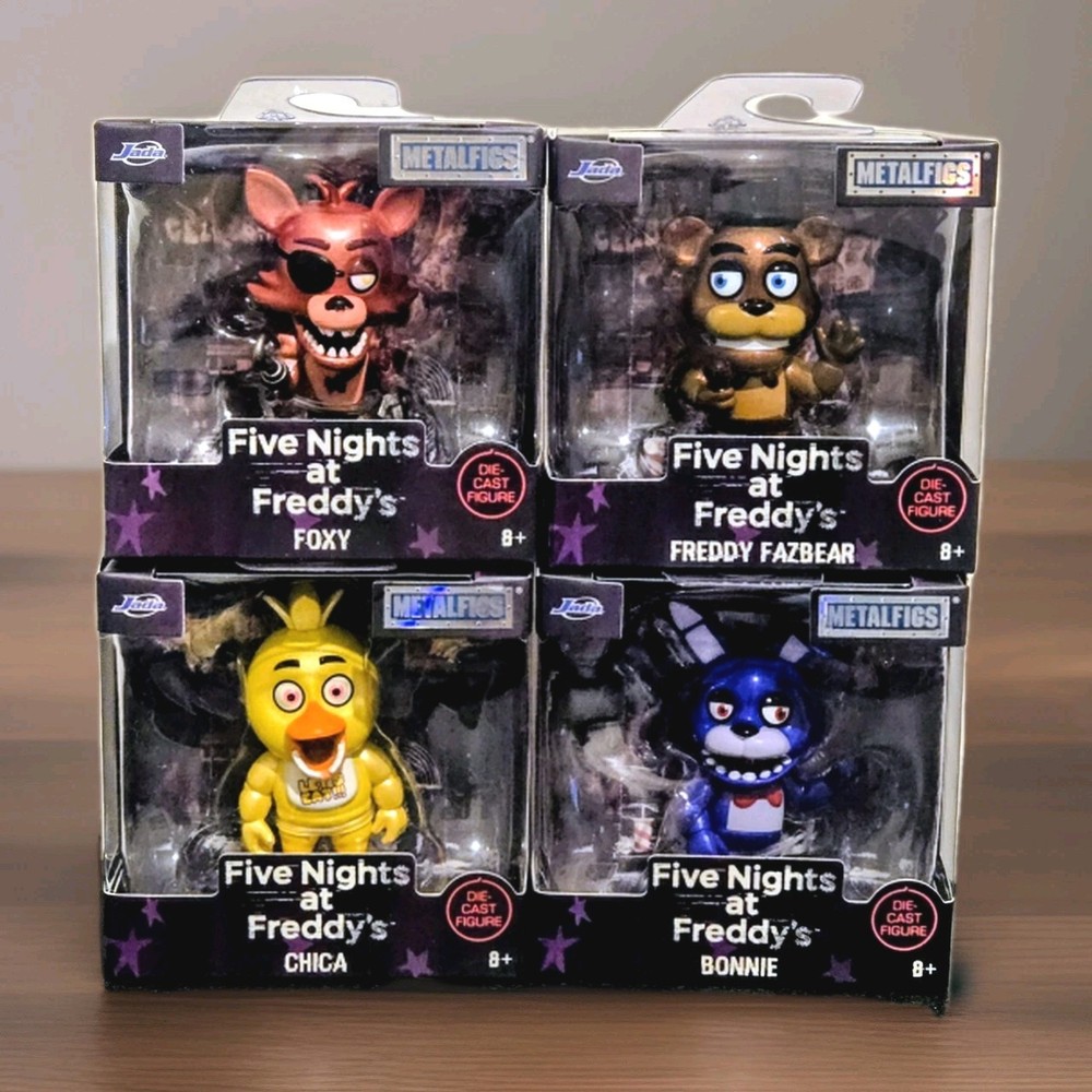 Jada Toys – Complete Set of 4 Five Nights at Freddy’s MetalFigs Diecast Figures