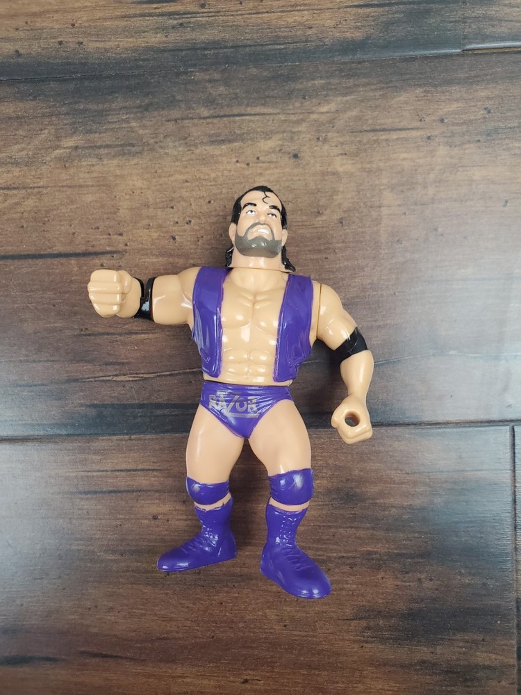 Vtg 1994 WWF HASBRO Razor Ramon Purple Series 10 Figure Clean Elbow Damage As is