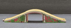 2005 Learning Curve Britt Allcroft Wooden Thomas Train Arched Stone Bridge