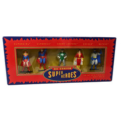 DC Comics Set Of 5 Die Cast Super Heroes 2.25″ Figures In Unopened Box