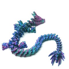 16.14inch 3D Printed Dragon Model,Articulated Animals figure,Toys Home Decor
