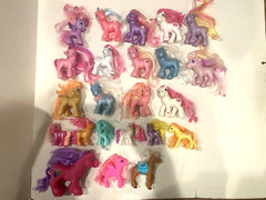 Lot of 14 – My Little Pony MLP – 3″ & 4″ + 9 Other Various Figures + Backpack