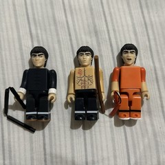 Medicom Toy KUBRICK Bruce Lee 3 Piece Mini Toy Figures Complete With Accessories