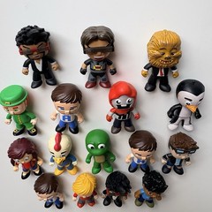 Tube Heroes Figures Lot of 16 Jazwares Mystery Mini Figures Rare Gamer Collectib