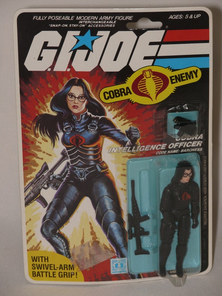 1983 VINTAGE HASBRO G.I. JOE BARONESS ACTION FIGURE – SEALED MINT ON U.S. CARD