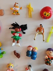 Misc. Toy Box Lot of Assorted Figures Garfield Little People & More