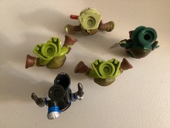 Lot of 5 Teenage Mutant Ninja Turtles Stackable Mystery Figures 2016 TMNT