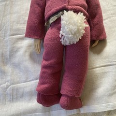 Vintage Pee Wee Herman Pull String Talking Doll 18″ Voice Distorted w/Bunny Suit