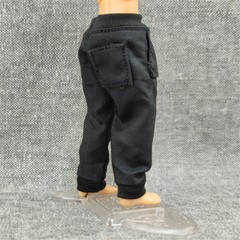 1:18 Scale Black Casual Trousers Pants Clothes 3.75″ Male Action Figure Body Toy