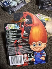 Good Luck Trolls Horror Set of 4 Chucky Tiffany Frankenstein Bride New
