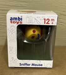 ambi toys Sniffer Mouse Toy Sniffing Rolling Primary Colors Mouse Sealed NEW