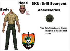Marauder Task Force 1:18 Drill Sergeant Vietnam KS A-TEAM Exclusive