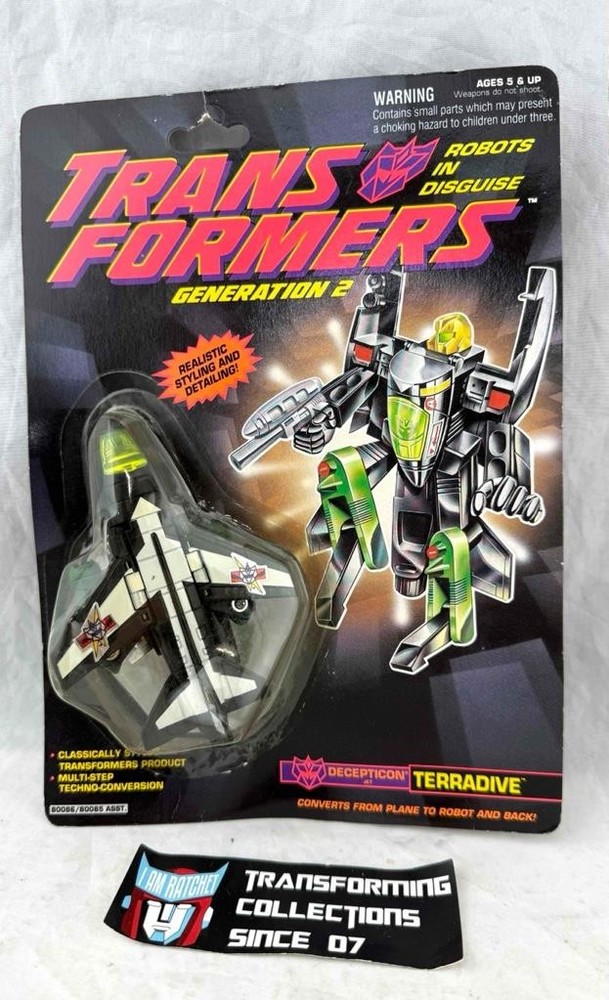 Transformers Original 1993 G2 Skyscorchers Terradive MOSC