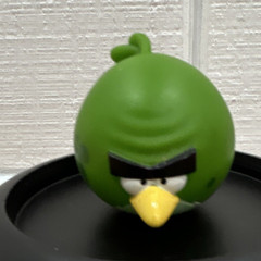 Angry Birds Hal Figurine Green Yellow Black Character Plastic Video Games 2”