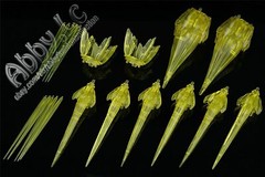 for RG 1/144 Zeong Mobile Suit Last Shooting Effect Parts Set Clear Yellow Blue