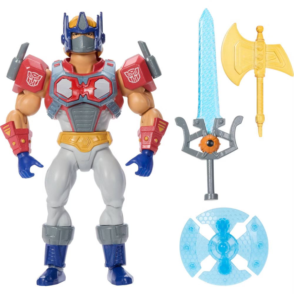 Masters of the Universe Origins x Transformers Optimus Prime Armor He-Man Action