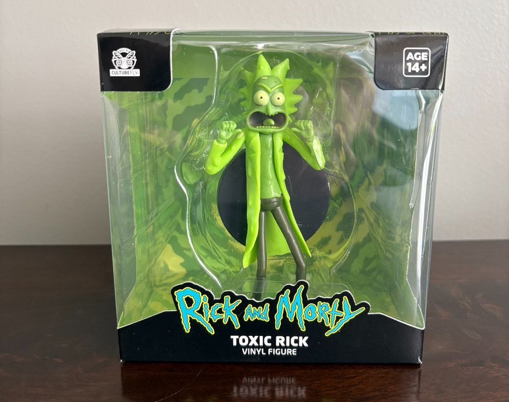 CultureFly Adult Swim – Rick & Morty TOXIC RICK Vinyl Figure 4.5″ w Box
