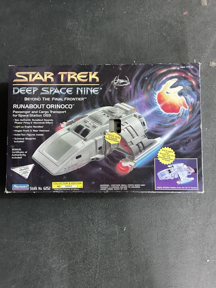 “Star Trek Deep Space Nine” Runabout Orinoco vehicle for 5” Playmates Figure New