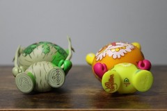 Kid Robot Ye Olde English Dunny Series 3″ Collectible Vinyl Figures (2), Used